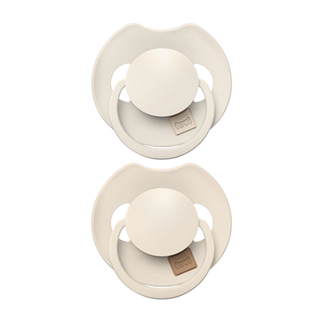 LOVI 34/403 Smoczek silikonowy dynamiczny Prime 18+m 2 szt Coconut/Ivory