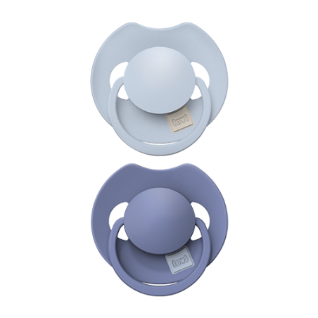 LOVI 34/419 Smoczek silikonowy dynamiczny Prime 18m+ 2szt Baby Blue/Blue