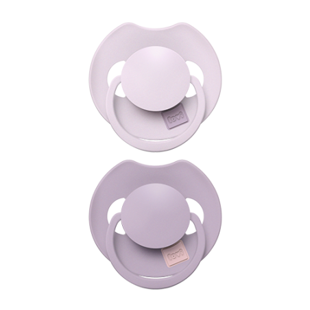 LOVI 34/423 Smoczek silikonowy dynamiczny Prime 18+m 2 szt Lilac/Violet