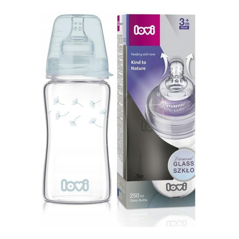 LOVI 74/205 Butelka szklana Diamond Glass 250 ml Botanic