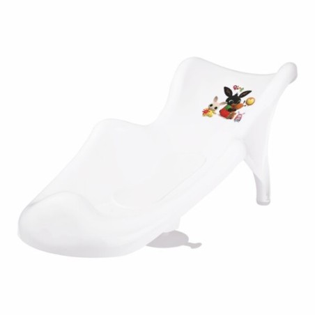 MALTEX Fotelik do kąpieli biały BING z matą antypoślizgową