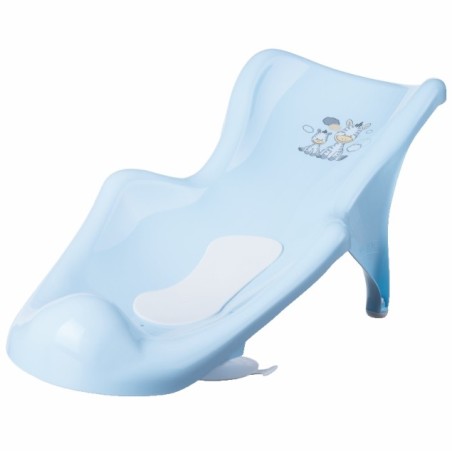 MALTEX Fotelik do kąpieli z matą Zebra  niebieski