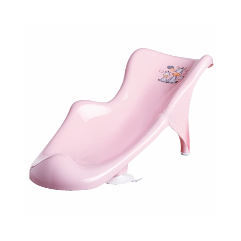 MALTEX Fotelik do kąpieli Zebra jasny róż