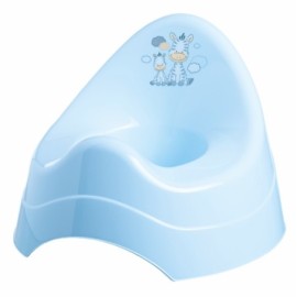 MALTEX Nocnik z pozytywką Zebra jasny niebieski