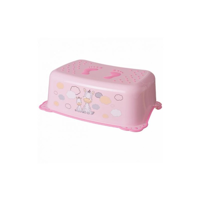 MALTEX Podnóżek 2K Zebra jasny różowy/różowy