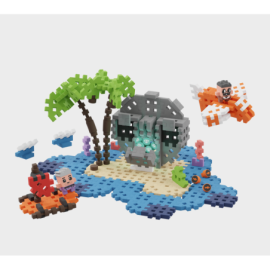 MARIOINEX 903148 Klocki waffle mini - Wyspa Skarbów 148 el.