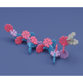 MARIOINEX 904121 Waffle mini koła konstrukcyjne 200 el.