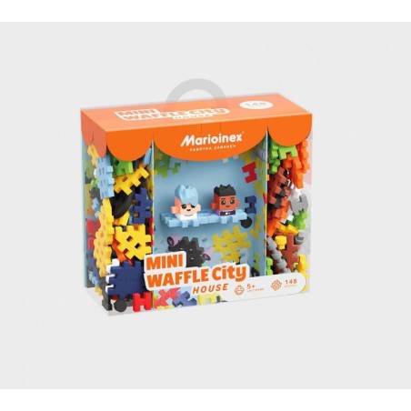 MARIOINEX 904152 Klocki waffle mini - Dom 148 el.