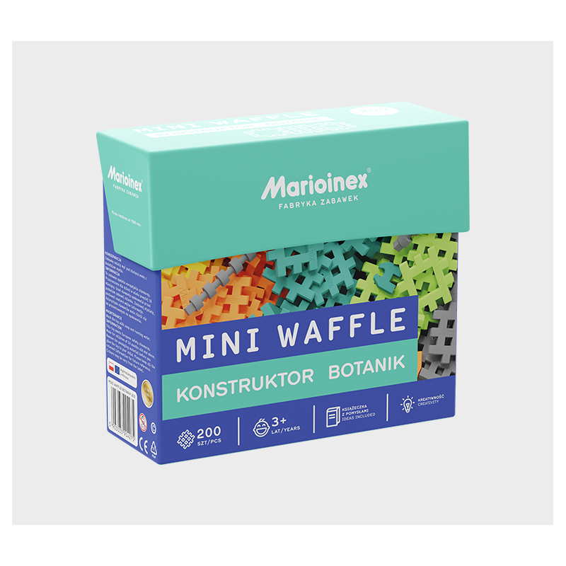 MARIOINEX 904275 Mini waffle - Konstruktor 200 el. Botanik