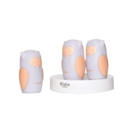 MARKO OLB-XY-GR Zestaw 3 lampek nocnych LED Białe Sowy