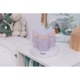 MARKO OLB-XY-GR Zestaw 3 lampek nocnych LED Białe Sowy