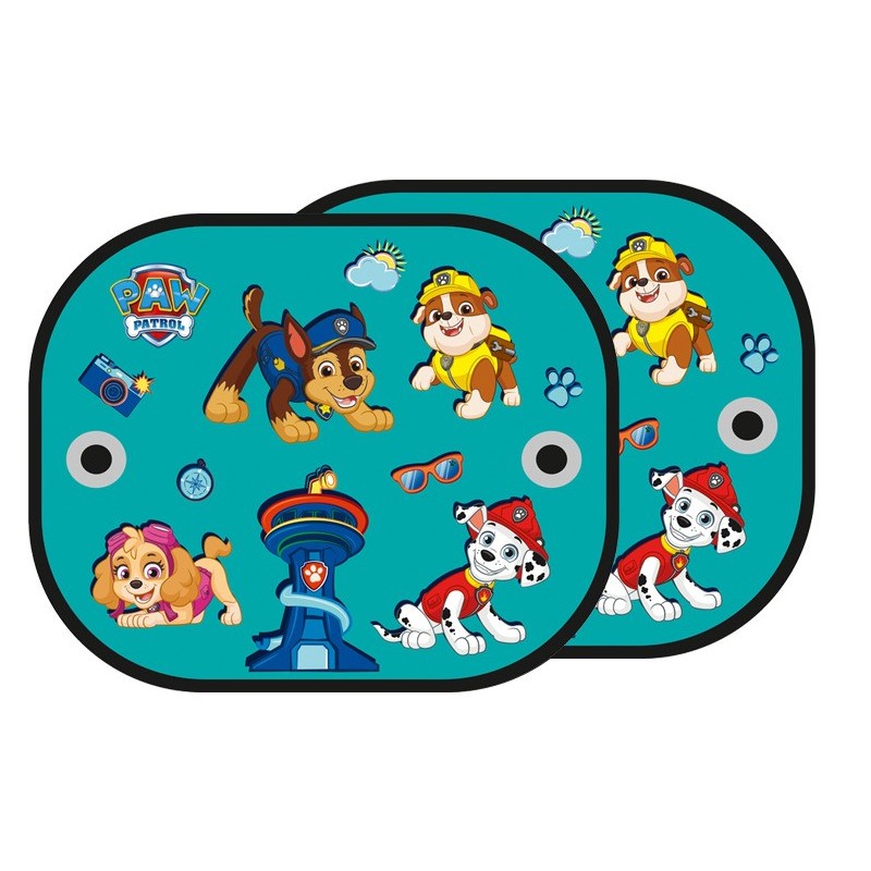 MARKO STPP-012 Osłonka przeciwsłoneczna Psi Patrol 2 szt turkus