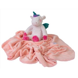 MATEX Kocyk Carol 85x100 [TB0375_02] jednorożec