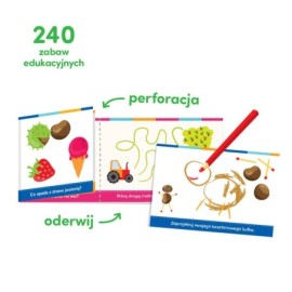 CzuCzu 7223263 Książeczka edukacyjna Zabawy Logiczne 3-4l.