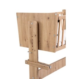 KLUPŚ Łóżeczko dostawne 89x40 ZOYA 5w1 dąb