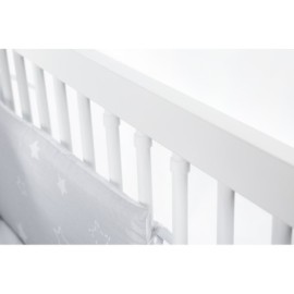 KLUPŚ Łóżeczko NEL SERCE popiel-biel