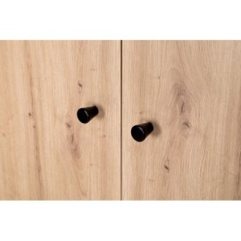 KLUPŚ Szafa dwudrzwiowa Pauline grafit-dąb