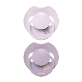 LOVI 34/422 Smoczek silikonowy dynamiczny Prime 6-18m 2 szt Lilac/Violet