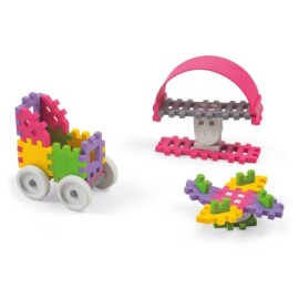 MARIOINEX 902790 Klocki waffle mini 35 szt. Konstruktor (dziewczynka)