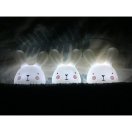 MARKO OLB-XY-GR Zestaw 3 lampek nocnych LED Białe Króliki
