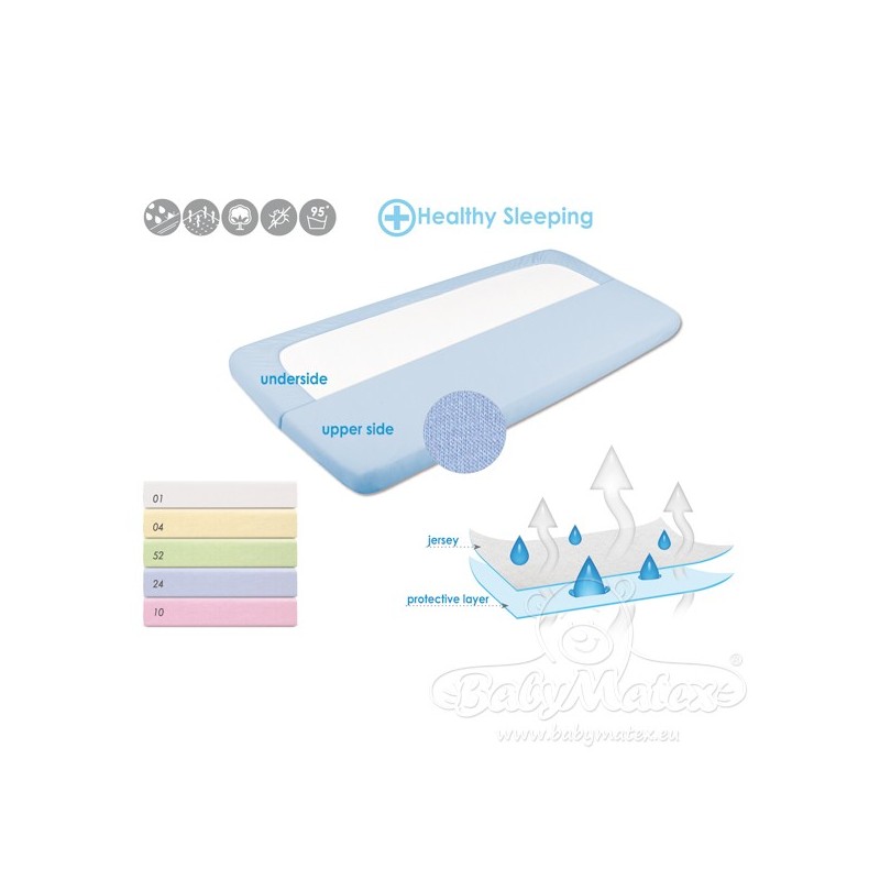 MATEX Prześcieradło nieprzemakalne JERSEY 140x70 [TB0242_02] ekri