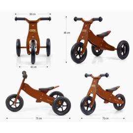 MILLY MALLY 2771 Pojazd 2w1 COOl/LOOK  DARK NATURAL