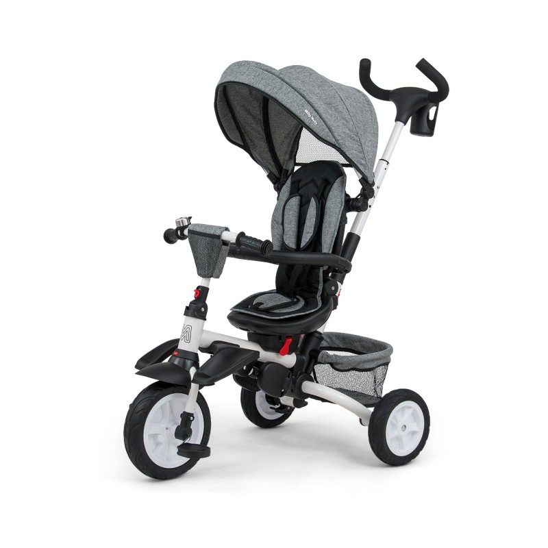 MILLY MALLY 3116 Rowerek trójkołowy 6w1 Stanley Rubber grey
