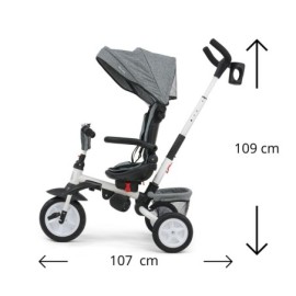 MILLY MALLY 3116 Rowerek trójkołowy 6w1 Stanley Rubber grey