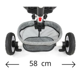 MILLY MALLY 3116 Rowerek trójkołowy 6w1 Stanley Rubber grey