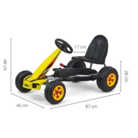 MILLY MALLY 3130 Gokart na pedały Viper Yellow