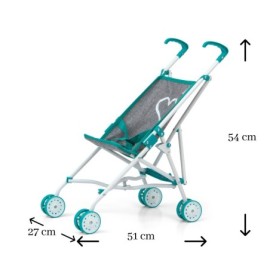 MILLY MALLY 3237 Wózek dla lalek Julia Prestige Mint