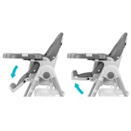 MILLY MALLY 3765 Krzesełko do karmienia Bueno Grey