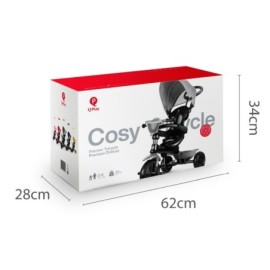 MILLY MALLY 4107 Qplay Rowerek trójkołowy Cosy Grey