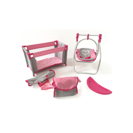 MILLY MALLY 4754 Zestaw dla lalek Elsa Prestige Pink