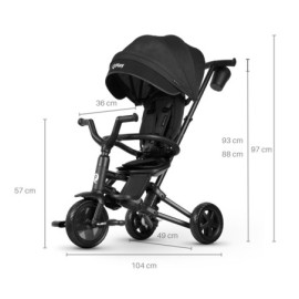 MILLY MALLY 5241 Qplay Rowerek trójkołowy Nova Niello black