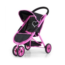MILLY MALLY 5521 Wózek dla lalek Susie Prestige Black