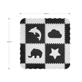 MILLY MALLY 5619 Mata piankowa puzzle Jolly 2x2 grey