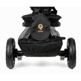 MILLY MALLY 5680 Qplay Rowerek trójkołowy Rito Deluxe Rubber black