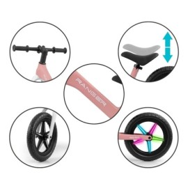 MILLY MALLY 5706 Rowerek biegowy RANGER flash pink