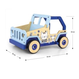 MILLY MALLY Chodzik-pchacz dla dzieci Explorer Cat and Mouse