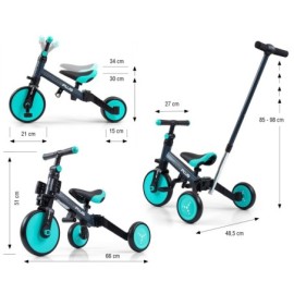 MILLY MALLY Rowerek 4w1 OPTIMUS Plus mint