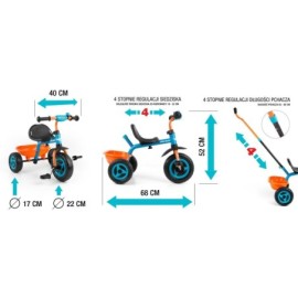 MILLY MALLY Rowerek Turbo pink