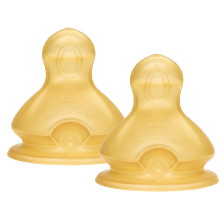 NUK 713242 FC+ Smoczek 2 M na butelkę lateksowy 2szt