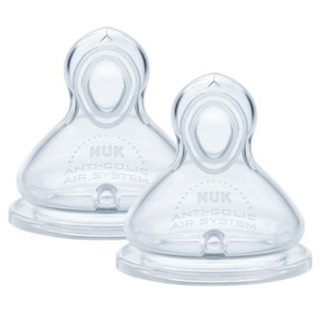 NUK 721329 Smoczek FC 6-18 na butelkę FLOW CONTROL 2szt