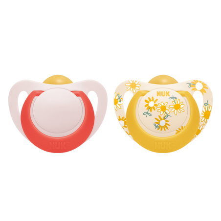 NUK 737046 Smoczek uspokajający lateksowy 18-36m STAR 2 szt