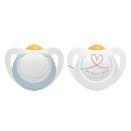 NUK 737046 Smoczek uspokajający lateksowy 18-36m STAR 2 szt