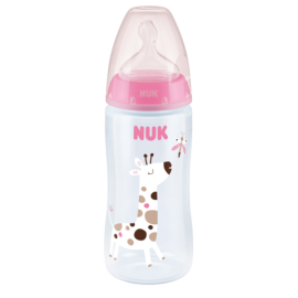 NUK 741103 Butelka FC+ 300 ml ze wskaźnikiem temperatury smoczek sil. 6-18 m FLOW CONTROL