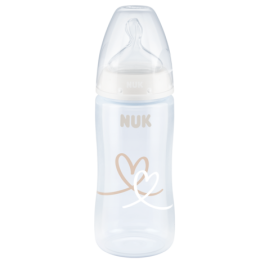 NUK 741103 Butelka FC+ 300 ml ze wskaźnikiem temperatury smoczek sil. 6-18 m FLOW CONTROL
