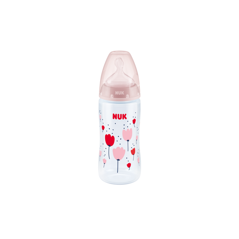 NUK 741926 Butelka FC+ PP 300 ml z wskaźnikiem temperatury smoczek silikonowy 0-6 m-cy M