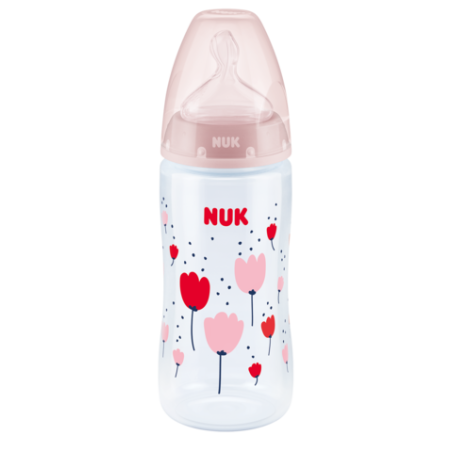 NUK 741926 Butelka FC+ PP 300 ml z wskaźnikiem temperatury smoczek silikonowy 0-6 m-cy M